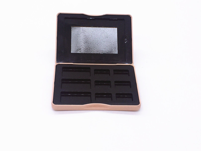 110x80x15Hmm Small Rectangle Slim Cosmetic Tin Box For Eyeshadow With Hinge