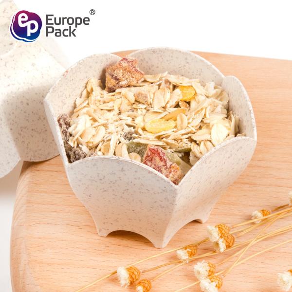 Europe-Pack new products flower shape biodegradable plastic fancy dessert cup