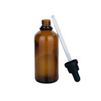 100 ml de frascos de vidro para gotas de cosméticos óleo essencial garrafas de vidro castanho claro
