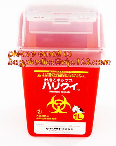 Hospital Medical Disposal Waste Sharp Container, Sharp container/needle container /wastebin, OEM 3l 5l 10l 12l 21l 22l y