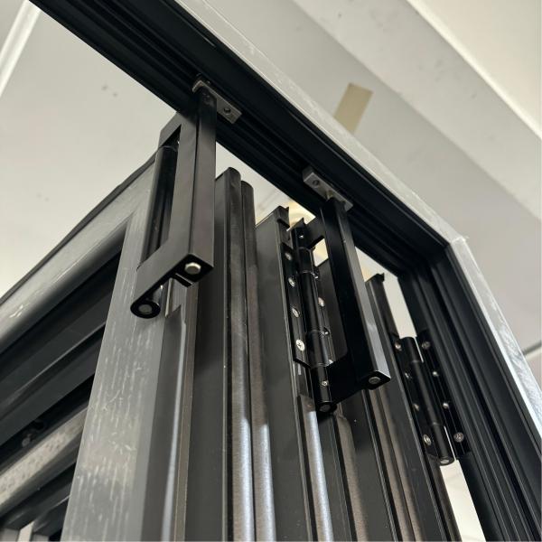 Thermal break aluminum folding door customized product double tempered glass