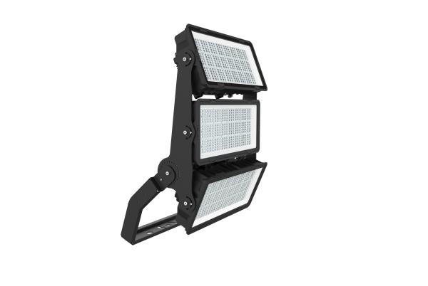 Black IP67 Level 4000K 750W LED Sport Court Lights Powder Coating