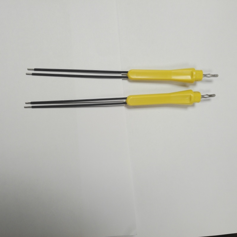 304 Stainless Steel Bipolar Needle Electrode Plastic Slip Resistant