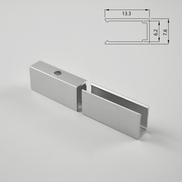 Silver Flexible Silicone Neon Light Accessories 06*12 slotted / exposed buckle installation