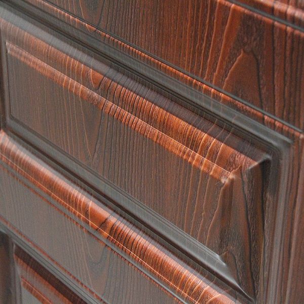 Invisible Hinge Front Door  Polymer-Faced Steel Security Main Entry for Home Exterior