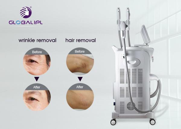 OEM / ODM SHR IPL RF Beauty Equipment Laser Hair Removal Skin Tightening Machine