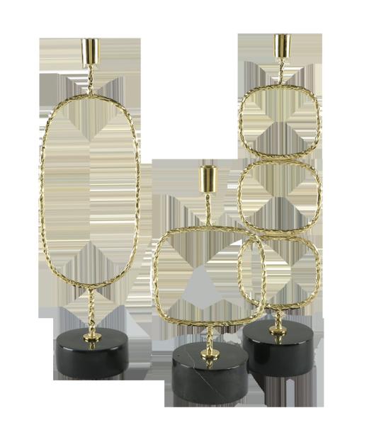 Custom Glory Flower 455mm 575mm Decorative Candle Holder