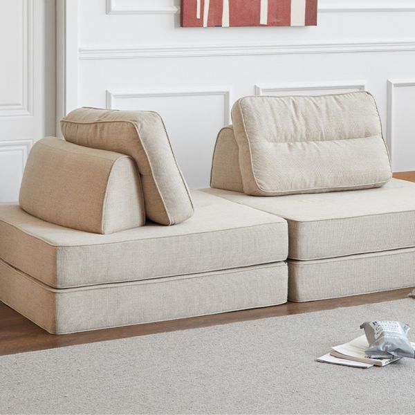 Modern Home Furniture Vacuum Packing Sofa Small Tofu Block Module Fabric Foldable Couch Compressed Sofa for Living Room