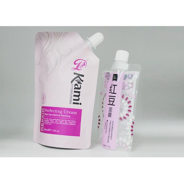 Aluminum Foil Liquid Plastic Spouted Stand Up Pouches  With Custom Logo For Juice Milk