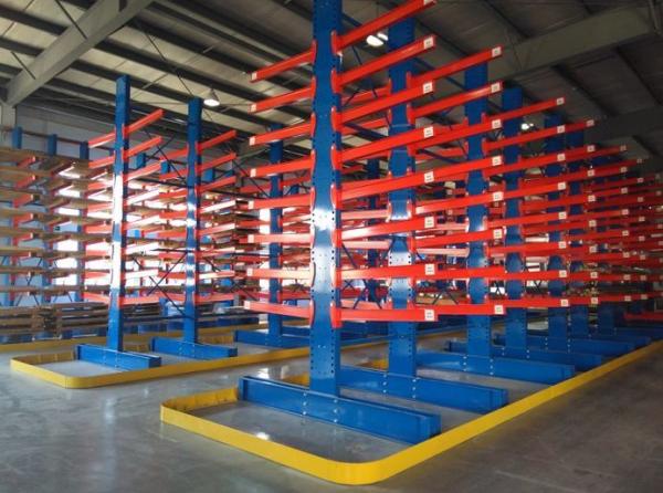 Outdoor Use Cantilever Storage Rack System Industrial Cantilever Shelving With Robust Arms