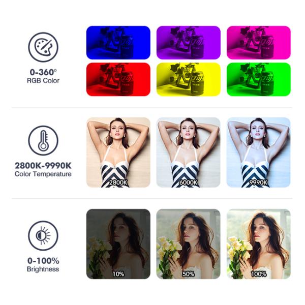 30000lm App Controled LED Film Light Rgbw Aluminium Photo Shooting