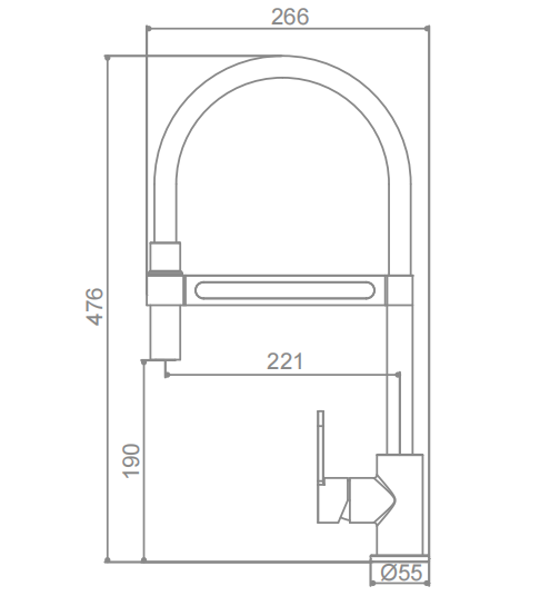 Black Pull Out Spray Kitchen Tap Hollow Handle Kitchen Sink Water Faucet