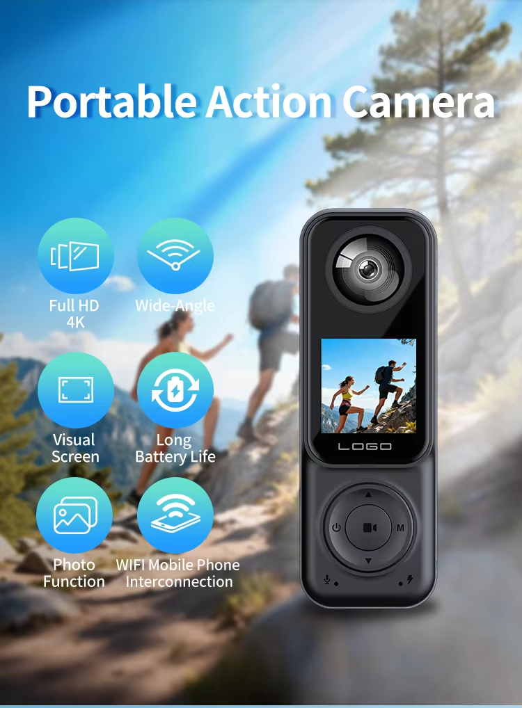 4K HD Smart Pocket Camera Infrared Night Vision Body Camera Clip Camcorder Audio Recording