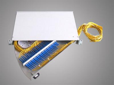 Caixa terminal da fibra ótica do OEM, 1U 19 tipo giratório 24 montagem em rack do núcleo