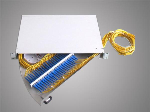 Caixa terminal da fibra ótica do OEM, 1U 19 tipo giratório 24 montagem em rack do núcleo