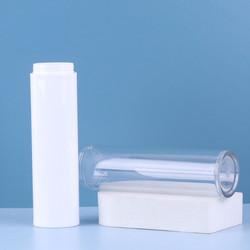 Custom Luxury Plastic Airless Bottle Green Plastic Bottles OEM For Cosmetics