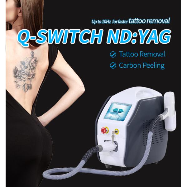Tuv Approved Laser Tattoo Removal Equipment Q Switched Nd Yag For Beauty Salon