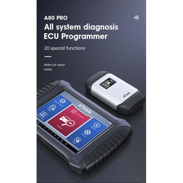 XTOOL A80 Pro полный системный диагностический сканер поддержка Benz и  онлайн программирование