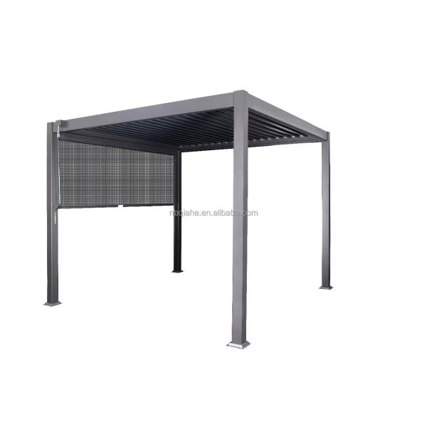Aluminum Frame PERGOLA 3x4m Luxury Modern Outdoor Waterproof Roof Metal Garden Pergola