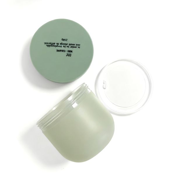 200g 250g 500g Plastic Wide-mouthed Hair Wax Round-bottomed Body Scrub Cream Jar (MC-P-528)
