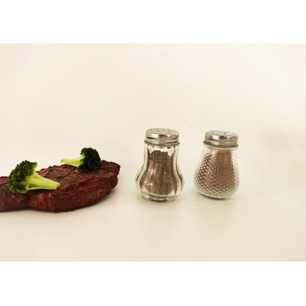 Стеклянный бутылочек приправы шейкер на заказ Соль и перец шейкер 25г