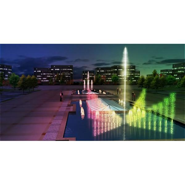 Портативный благоустраивать фонтана привел свет