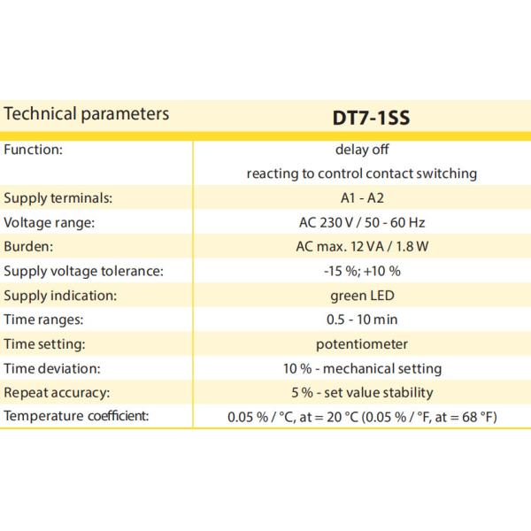 DT7-1SS Din Rail Delay OFF Programmable Staircase Switch with Signalling before Switch off AC 230V Relay