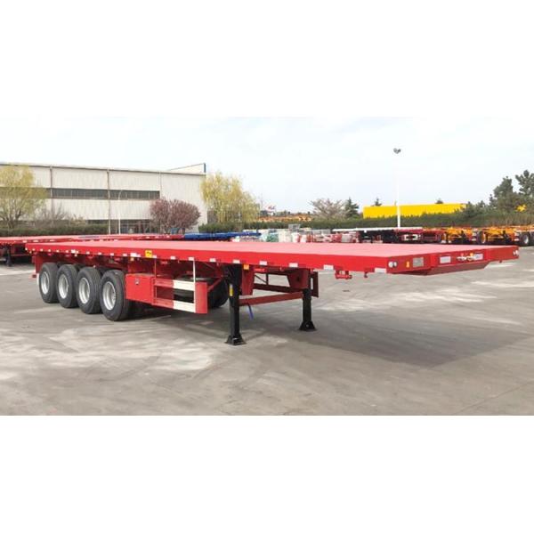 80 Ton Payload CIMC 4 Axle 45Ft Flat Bed Truck Trailer