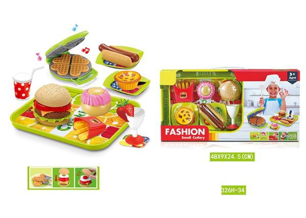 Food Cooking Kitchen Set Role Pretent Children's Play Toys W / Blender Pot 38 Pcs