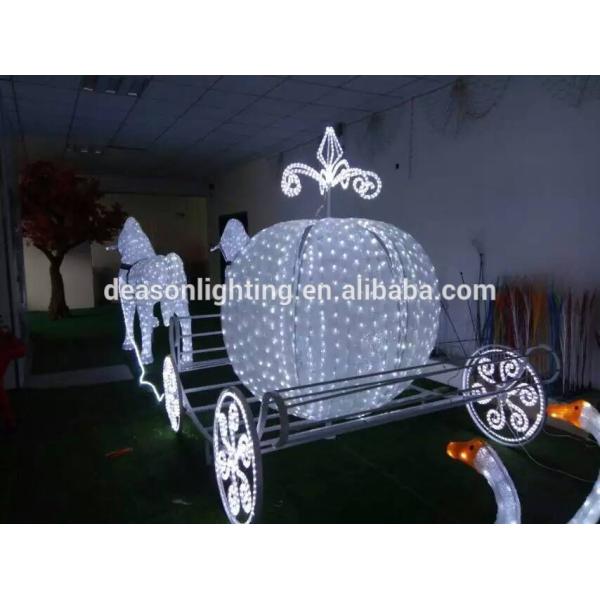 Led christmas horse carriage cinderella carriage