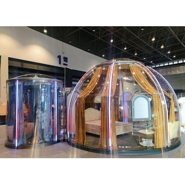 Self Cleaning 4.5m Crystal Dome Outdoor Event Tents For Glamping