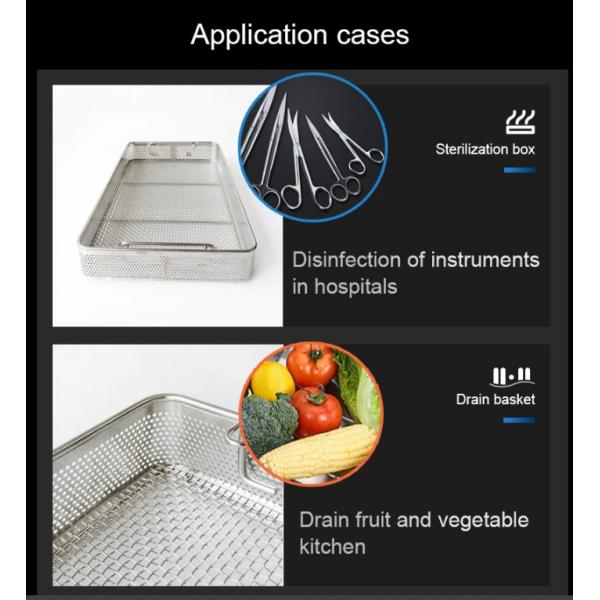 Корзина 300x197x70mm хранения ячеистой сети нержавеющей стали кухни 304