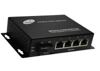 Conversor de mídia Ethernet POE de 4 portas com 1 SC e 4 portas POE