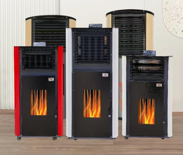 2022 New Biomass Pellet Heating Furnace Commercial Smokeless Heating Furnace Water Heater True Fire Fireplace