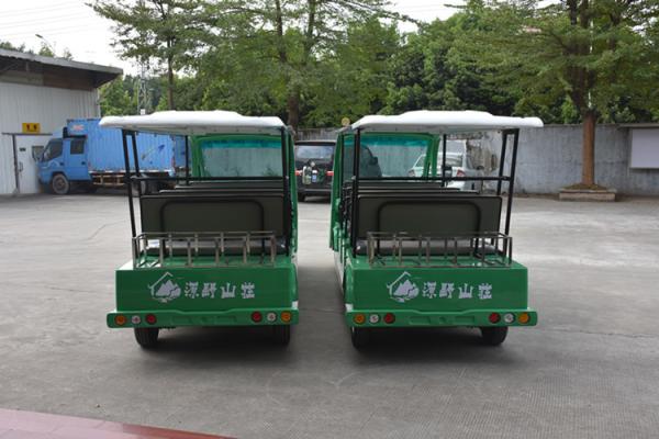 High Speed Electric Sightseeing Car / Electric Shuttle Bus For Railway Station