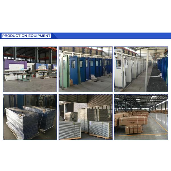 Aluminum GMP Modular Cleanroom Door Anti Corrosion