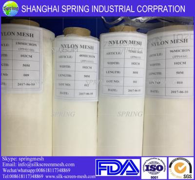 NYLON Printing Mesh  JPP 80T-50 Micron Monofilament White Color Hot Sales