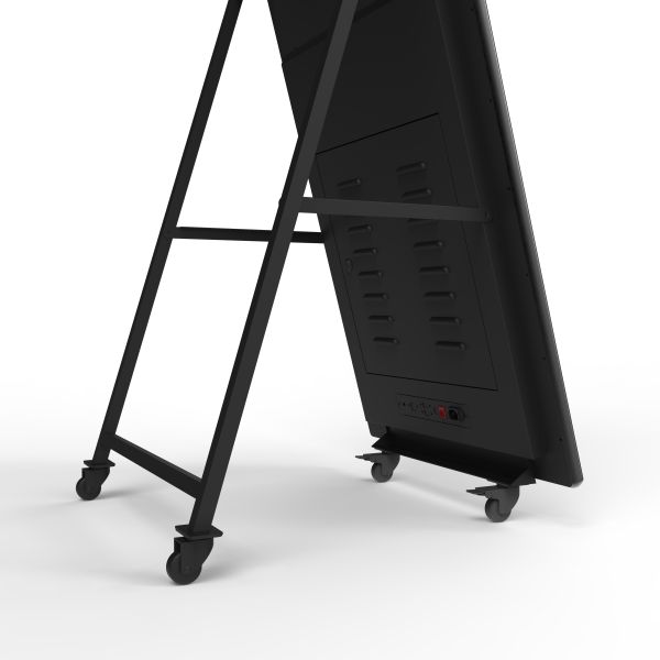 Portable Floor Standing 43 Inch Customized Digital Poster Android/Windows OS Cloud-Based CMS Elevator Airport Subway Education