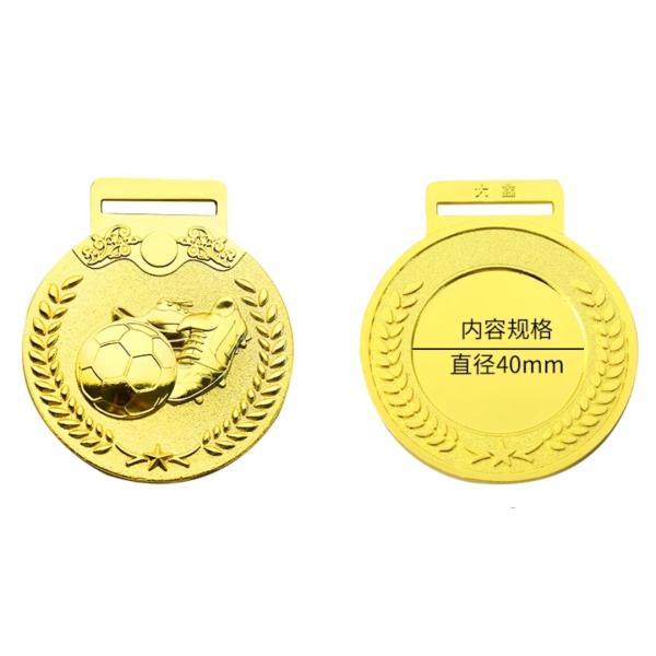 Medalla deportiva de maratón con premio de oro 3D al por mayor de alta calidad,