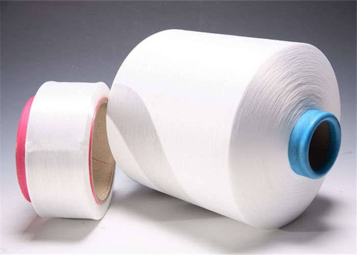 Recycled Raw White Polyester DTY Yarn , Spun Polyester Yarn 50D/24F High Tenacity