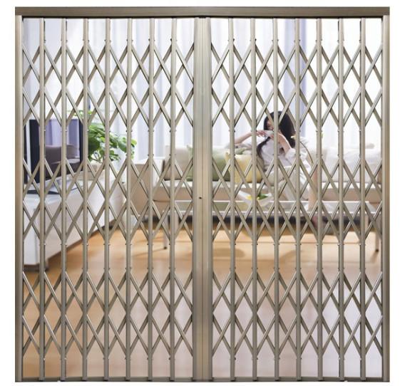Anti Corrosion Aluminium Burglar Trellis Door Long Life Time Custom Size