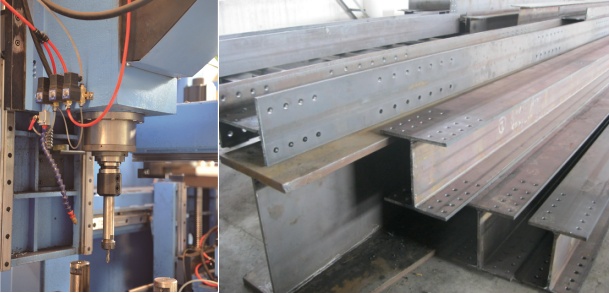 3 Tool Magazine BHD Series CNC High Speed Drilling Machine For Beam 100-3000r/Min Spindle Speed