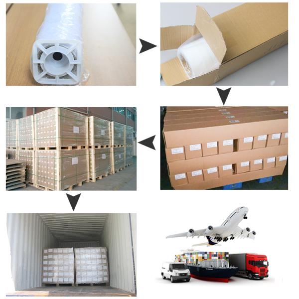 36 дюйм 30м Слеф дюйма 24 - слипчивые штейновые струйные принтеры бумаги с покрытием печатают тонкий струйный бумажный крен 90г & 130г