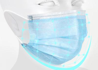 Antibacterial Medical Disposable Surgical Mask Earloop Common Size 9*18CM