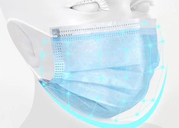Antibacterial Medical Disposable Surgical Mask Earloop Common Size 9*18CM