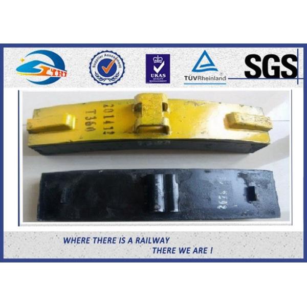 Low Friction Train Wheel Composite Railway Brake Blocks Cast Iron / Locomotive Brake Shoe