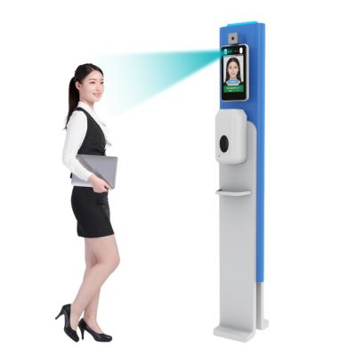 Sistema biométrico 2MP 2.5W da máquina do comparecimento da cara da medida da temperatura