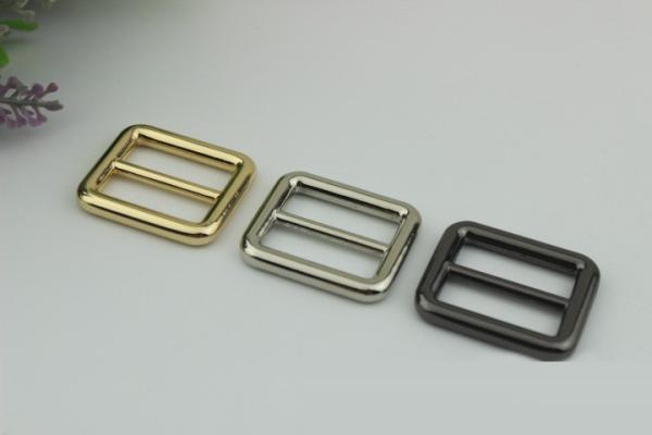 Personalized fashion nickel free light gold 26 mm bag metal slide buckles for leather