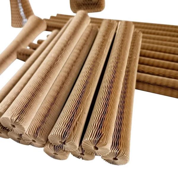 Recyclable Honeycomb Paper Sleeve Cylindrical Honeycomb Bottle Sleeve Customized