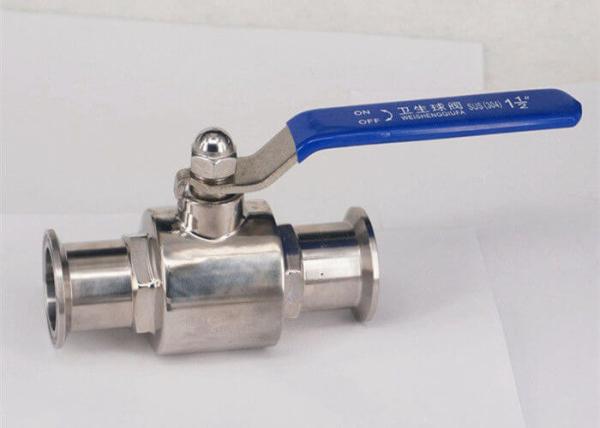 AISI 316L Stainless Steel Sanitary Ball Valves Two Way For Food Industry Piping System